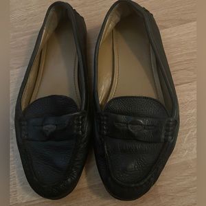 Marley Leather Logo Slip-On Drivers - Coach